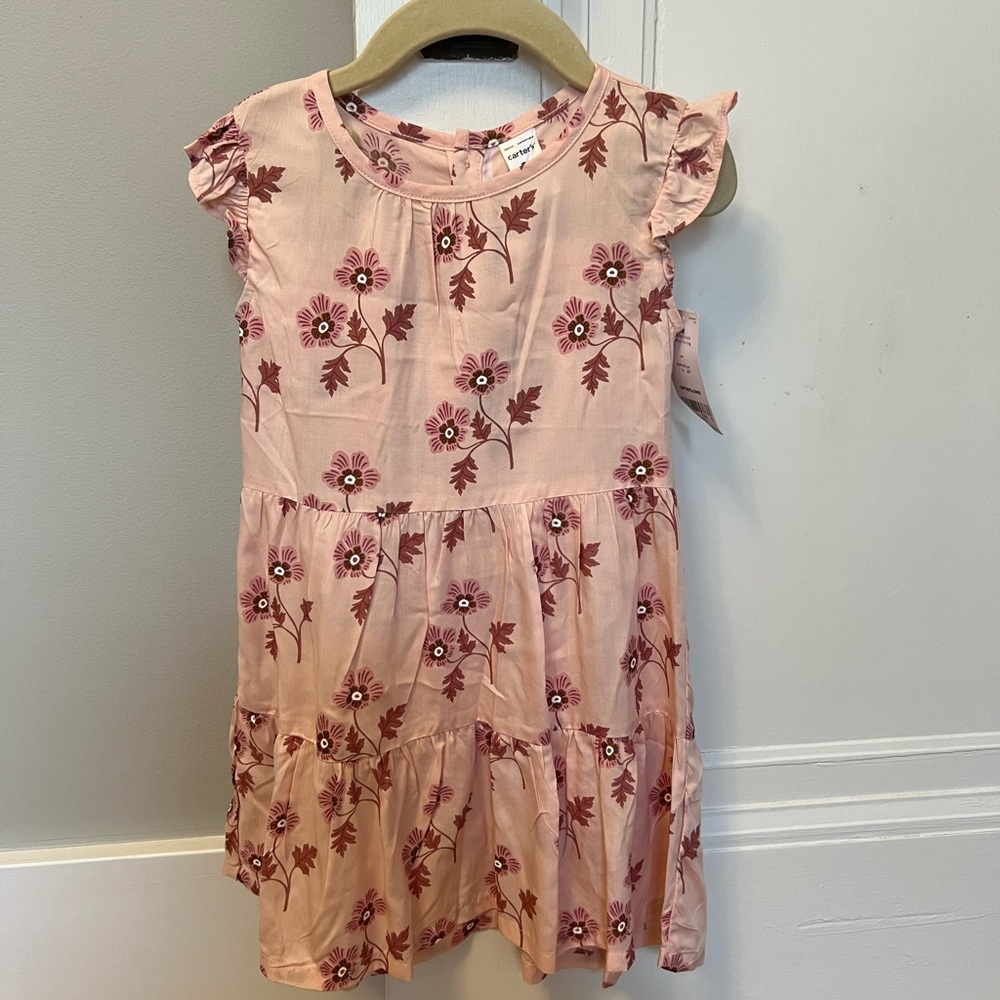 Pink floral dress, Carters 3T NWT